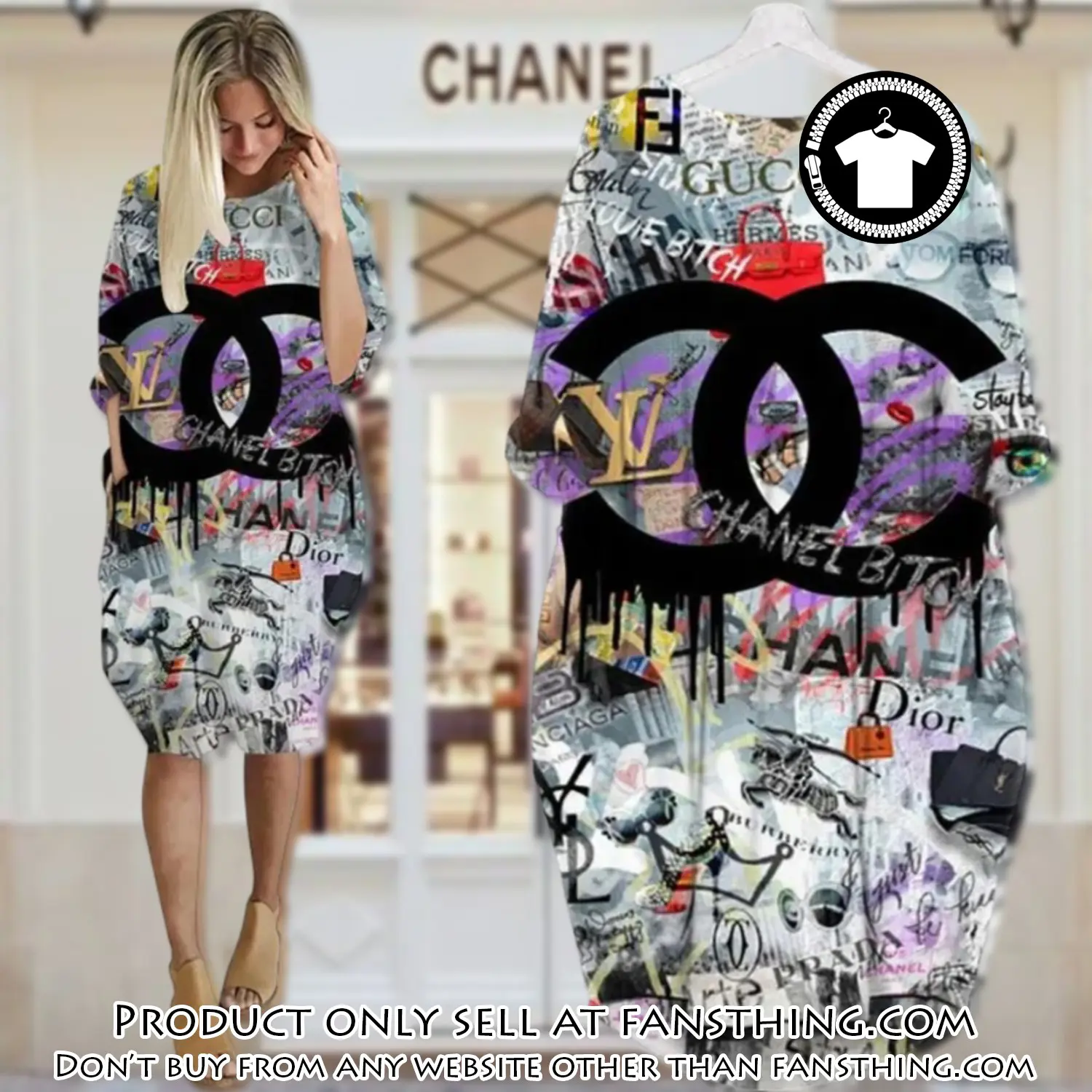 Chanel batwing pocket dress luxury brand for women pd080 fst5926849